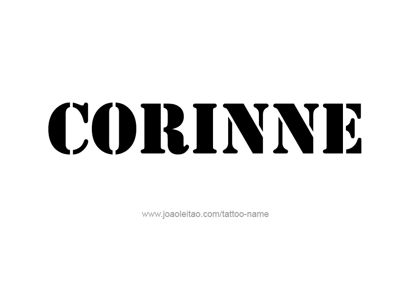 Tattoo Design Name Corinne   