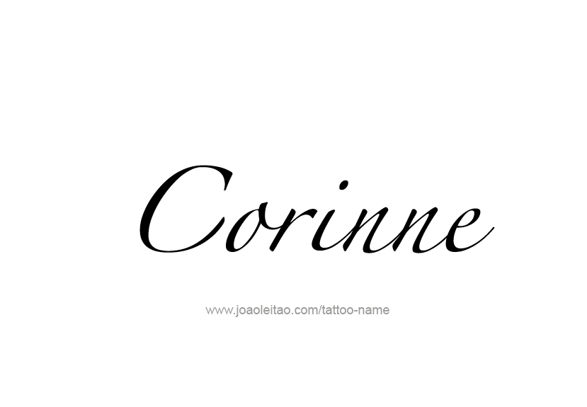 Tattoo Design Name Corinne   