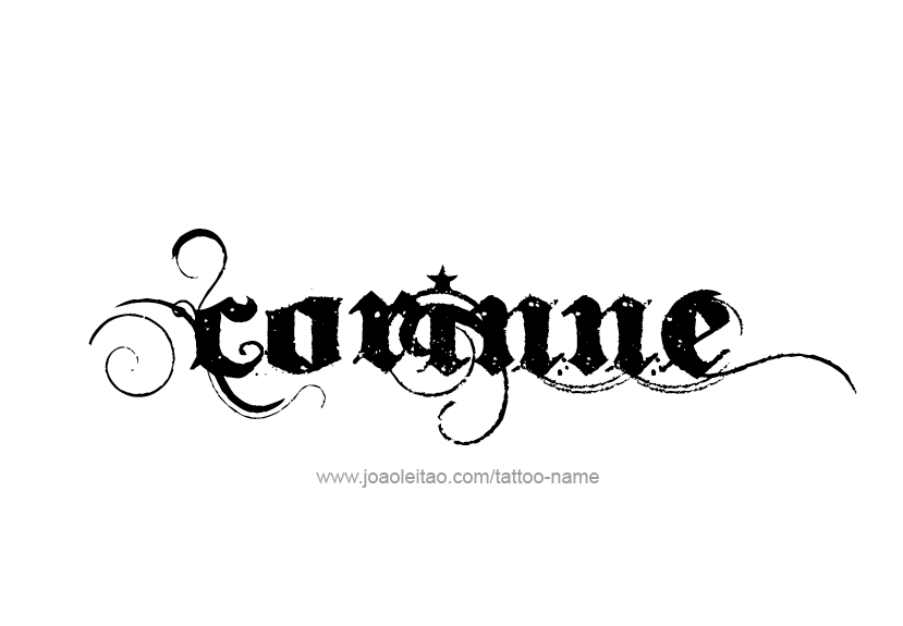 Tattoo Design Name Corinne   