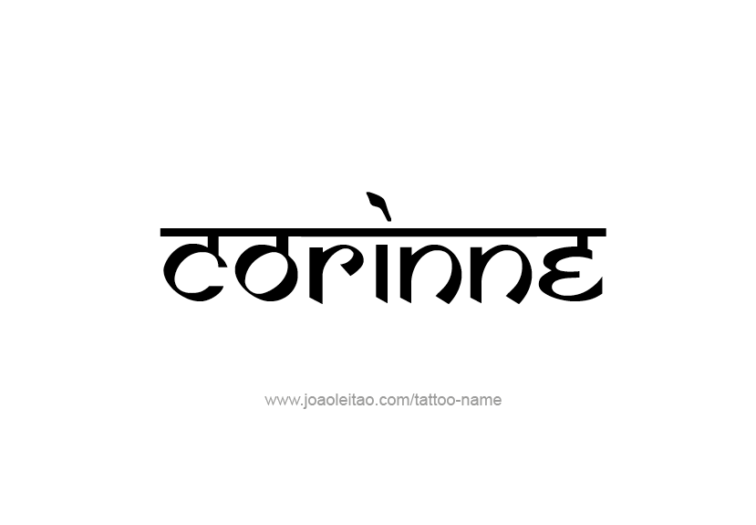 Tattoo Design Name Corinne   