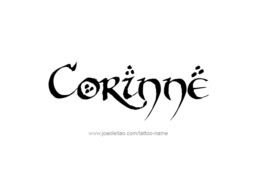 Tattoo Design Name Corinne   