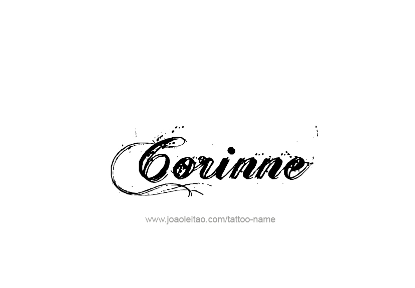 Tattoo Design Name Corinne   