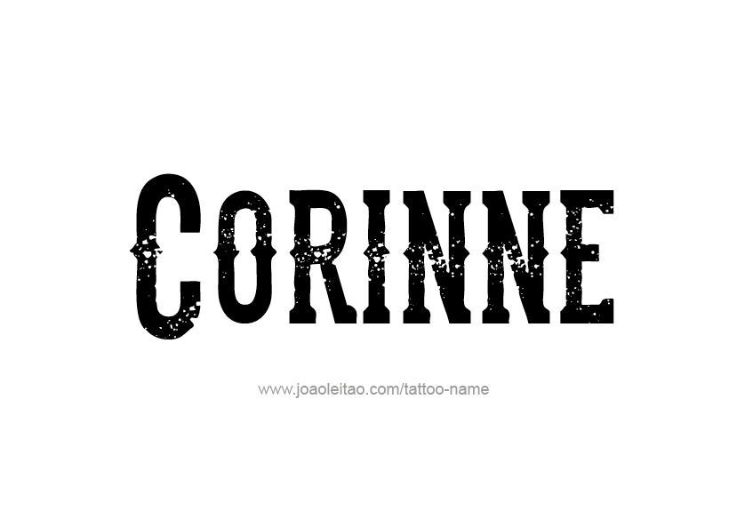 Tattoo Design Name Corinne   