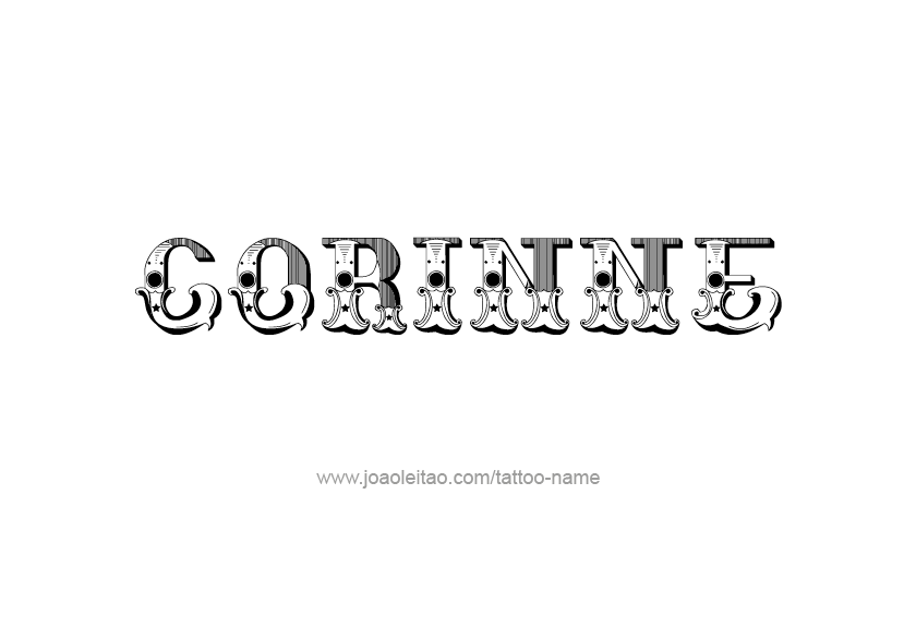 Tattoo Design Name Corinne   