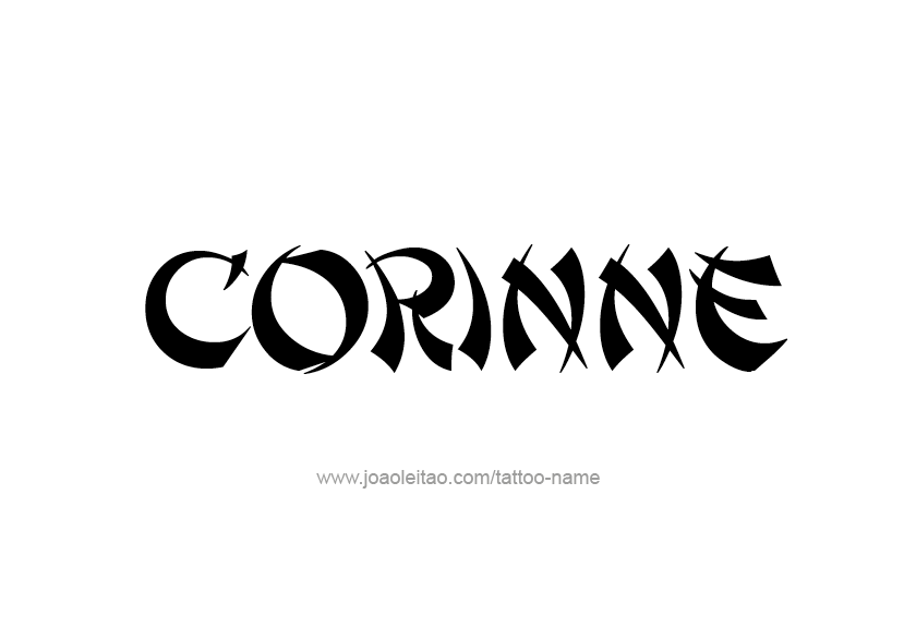 Tattoo Design Name Corinne   