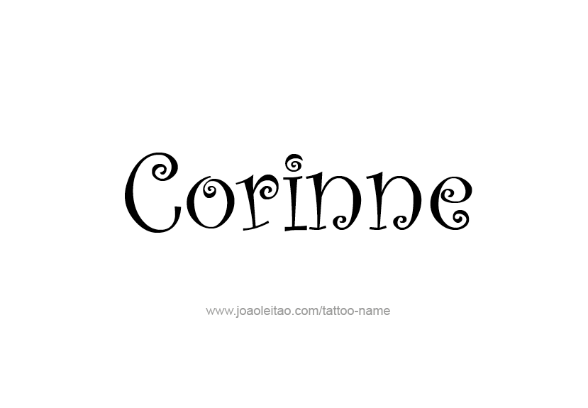 Tattoo Design Name Corinne   