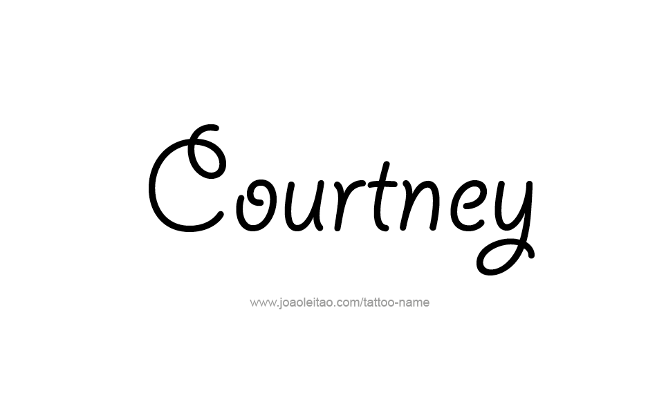 Tattoo Design Name Courtney   