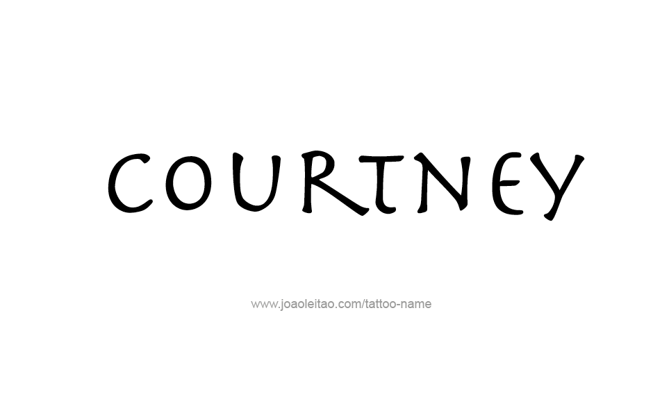 Courtney Name Tattoo Designs