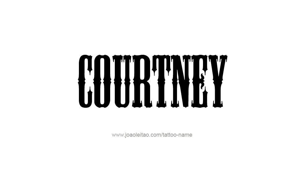 Tattoo Design Name Courtney   