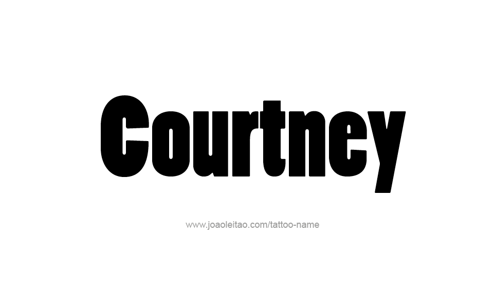 Tattoo Design Name Courtney   