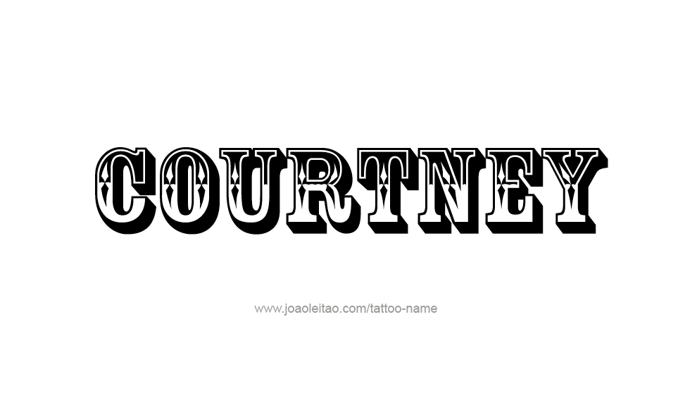 Tattoo Design Name Courtney   