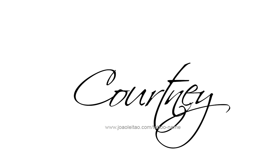 Tattoo Design Name Courtney   