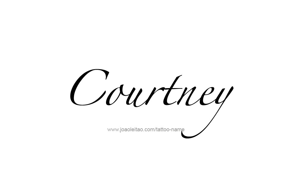 Tattoo Design Name Courtney   