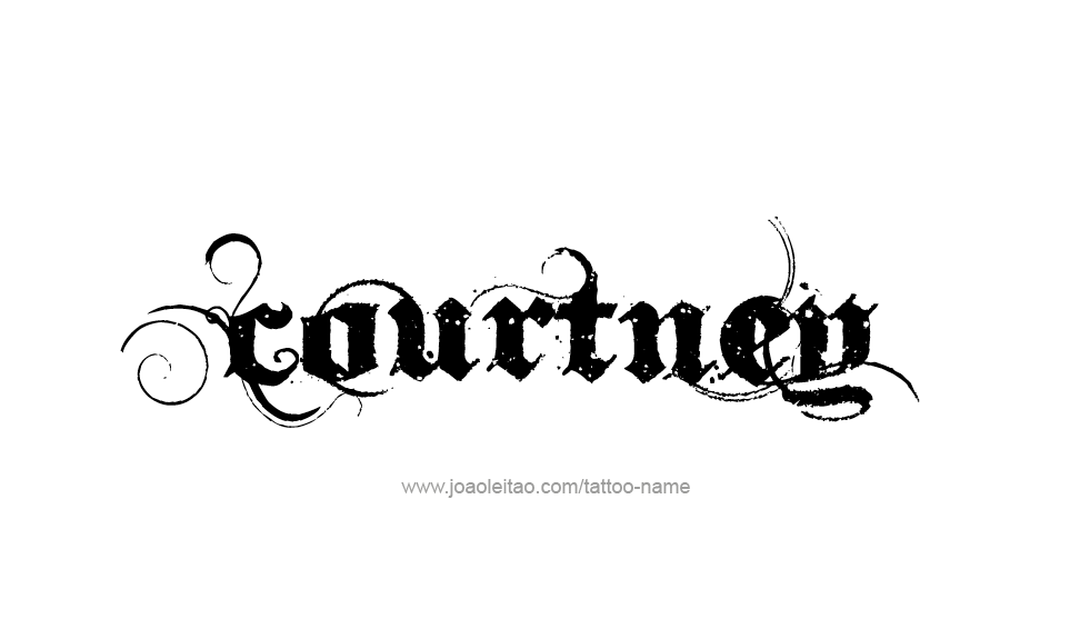 Tattoo Design Name Courtney   