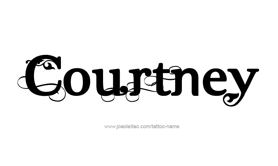 Tattoo Design Name Courtney   