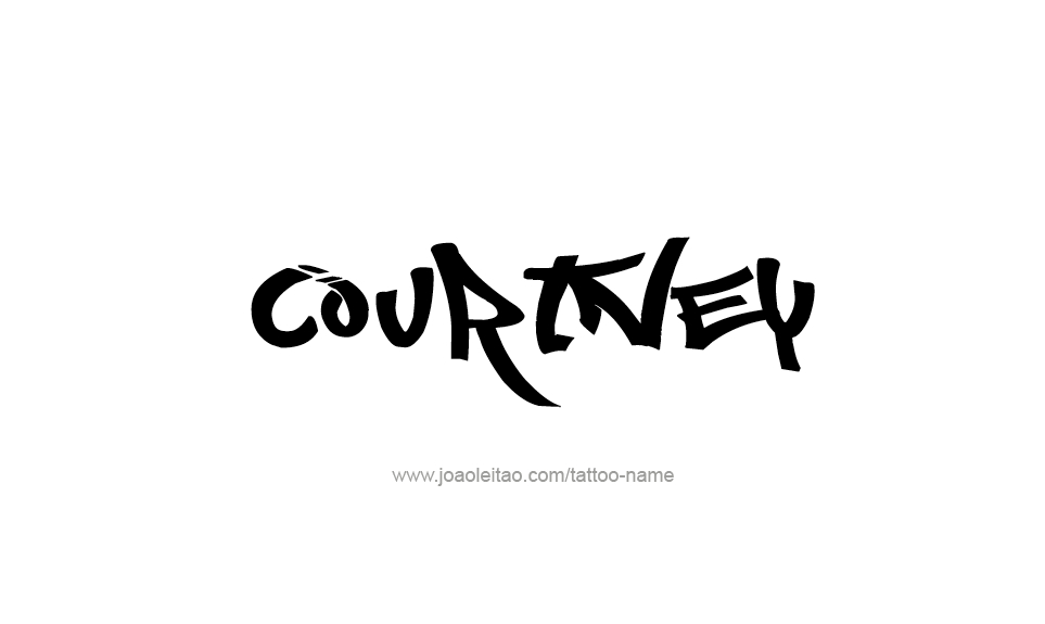 Tattoo Design Name Courtney   