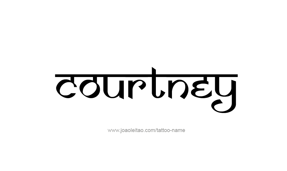 Courtney Name Tattoo Designs