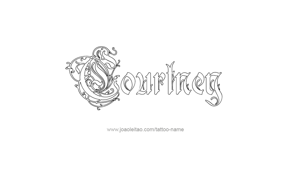 Tattoo Design Name Courtney   