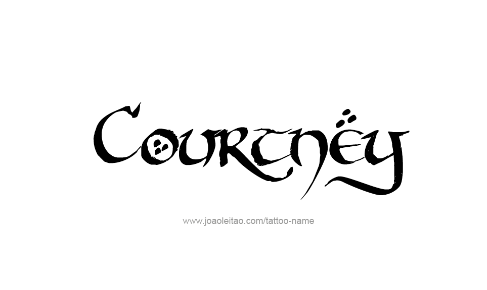 Tattoo Design Name Courtney   