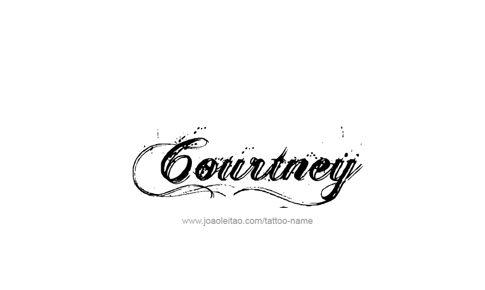 Tattoo Design Name Courtney   