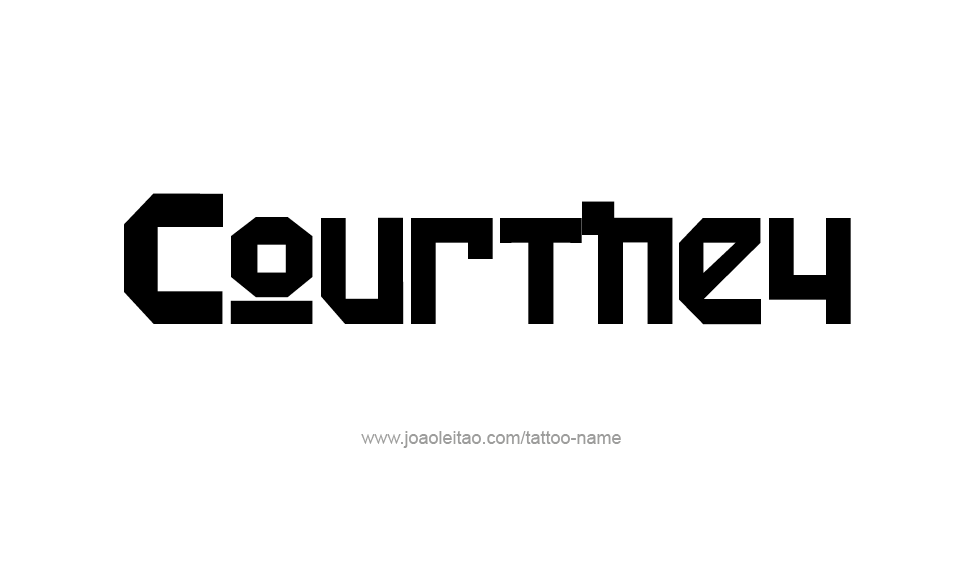 Tattoo Design Name Courtney   