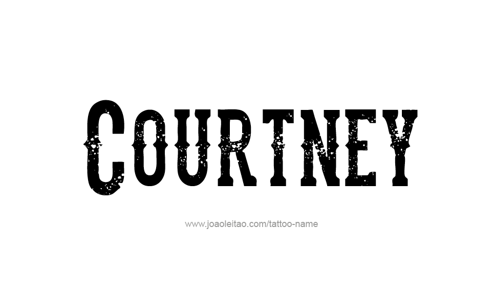 Tattoo Design Name Courtney   