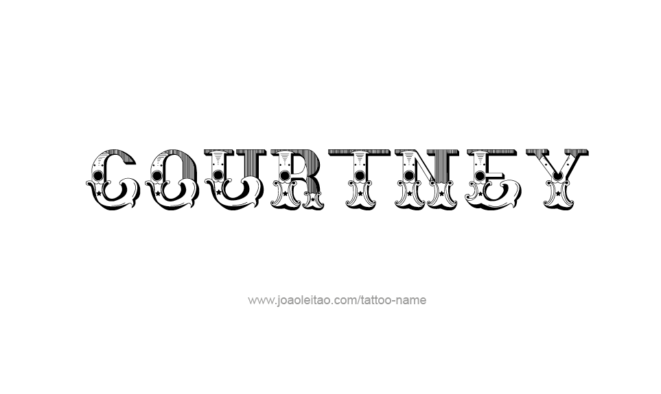 Tattoo Design Name Courtney   