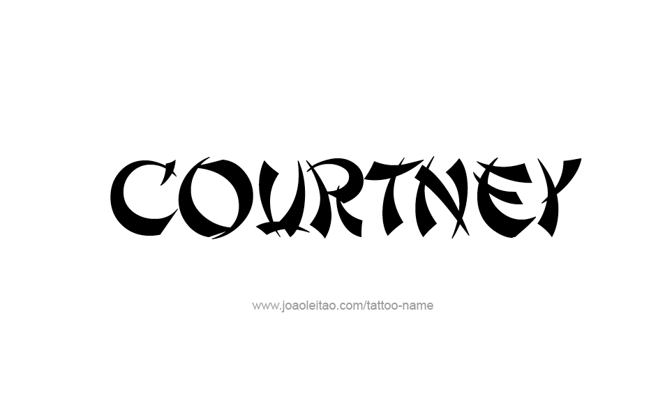 Tattoo Design Name Courtney   