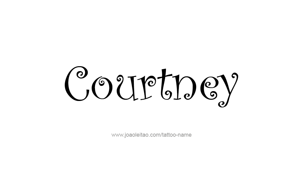 Tattoo Design Name Courtney   