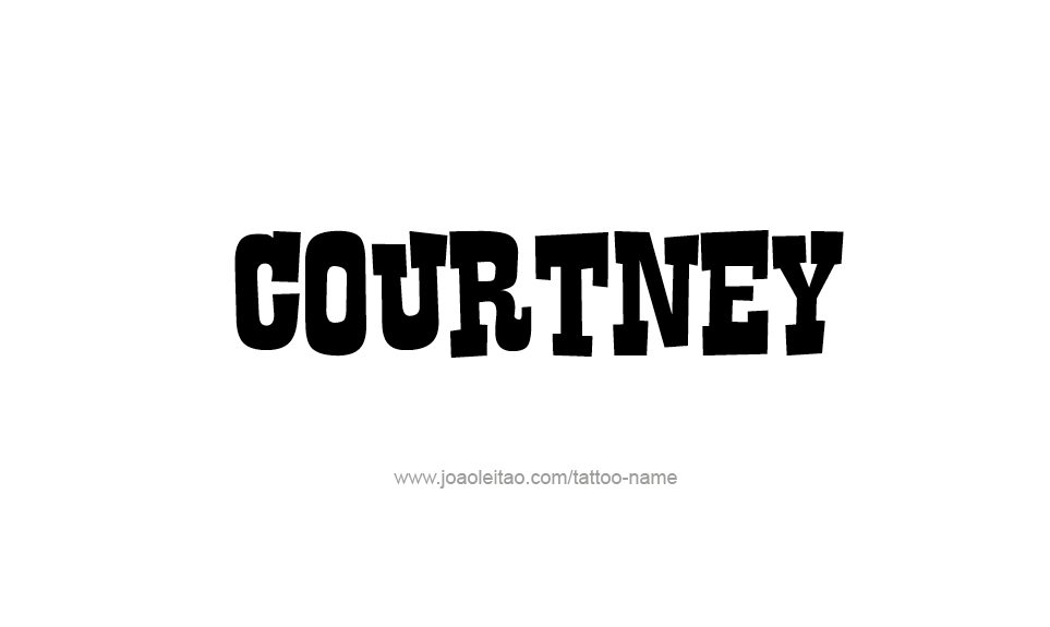 Tattoo Design Name Courtney   