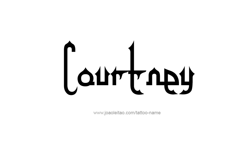 Tattoo Design Name Courtney   