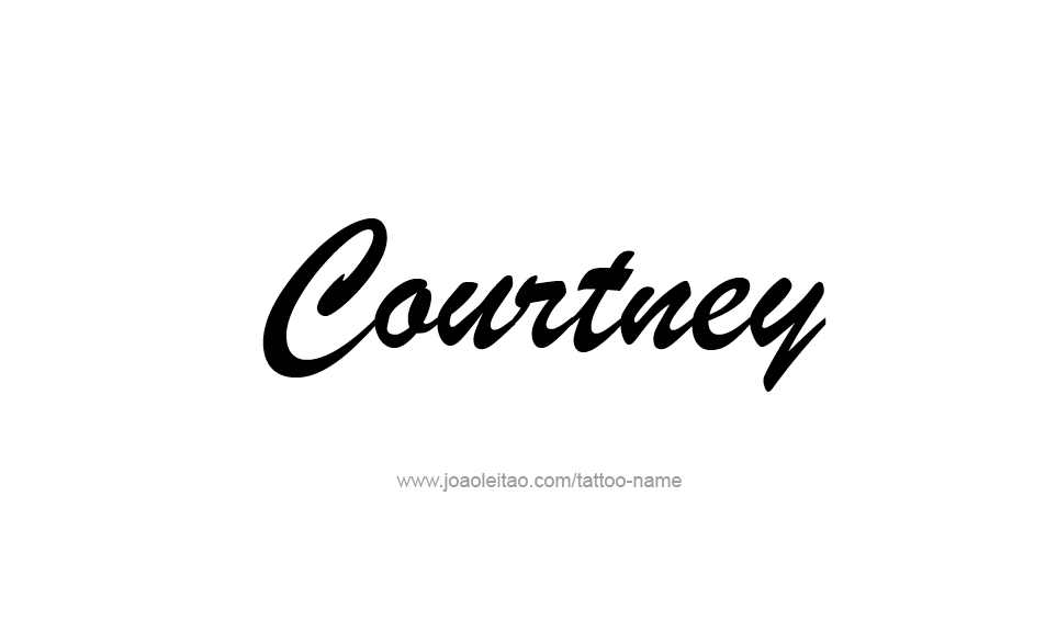 Tattoo Design Name Courtney   