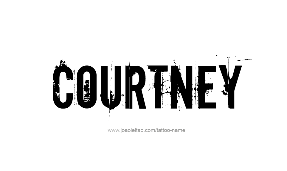 Tattoo Design Name Courtney   