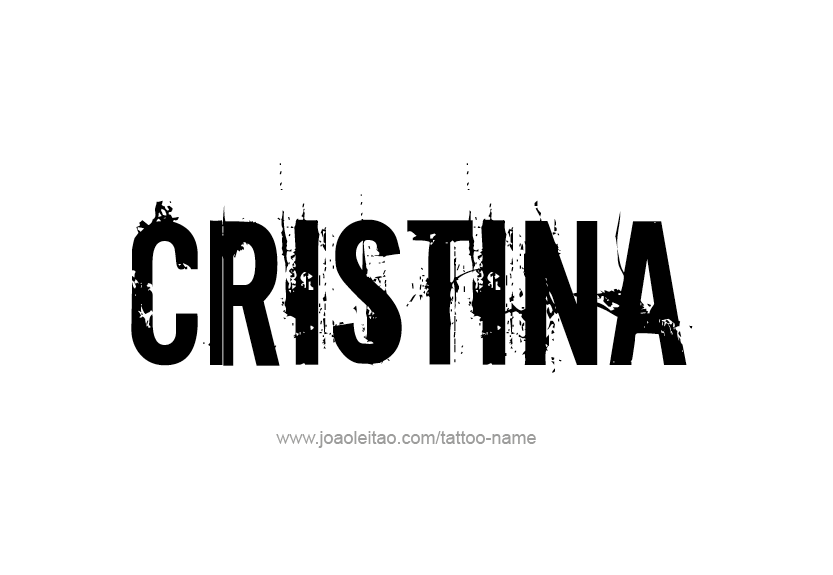 Tattoo Design Name Cristina   