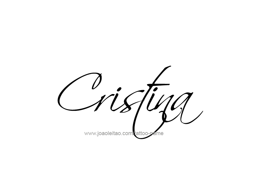 Tattoo Design Name Cristina   