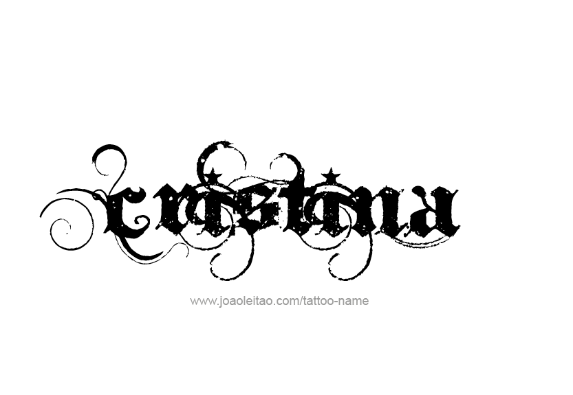 Tattoo Design Name Cristina   