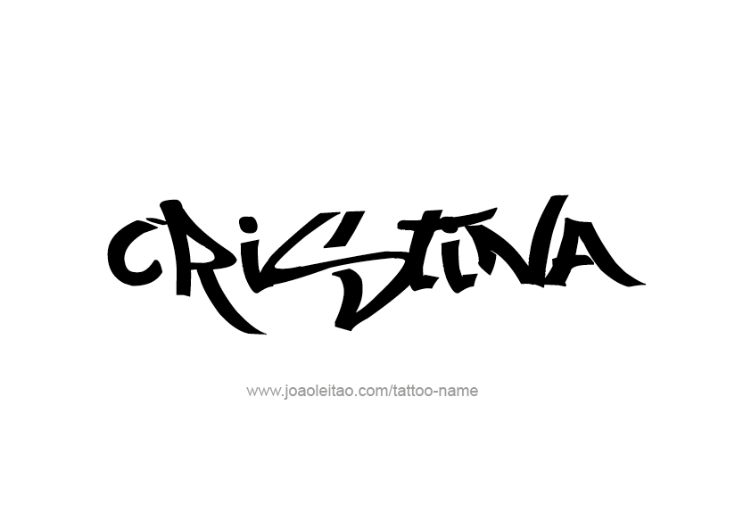 Tattoo Design Name Cristina   