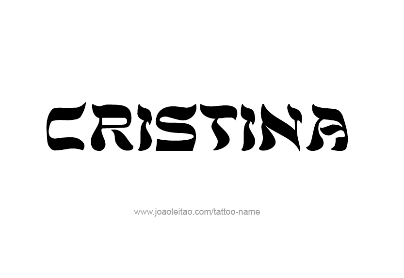 Tattoo Design Name Cristina   