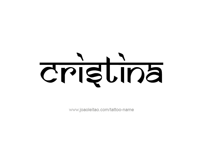 Tattoo Design Name Cristina   