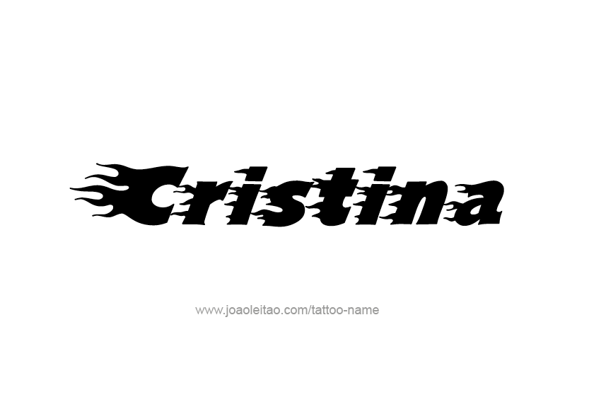 Tattoo Design Name Cristina   