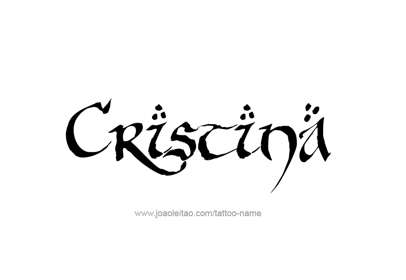 Tattoo Design Name Cristina   