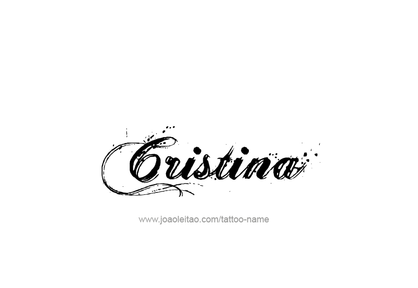 Tattoo Design Name Cristina   