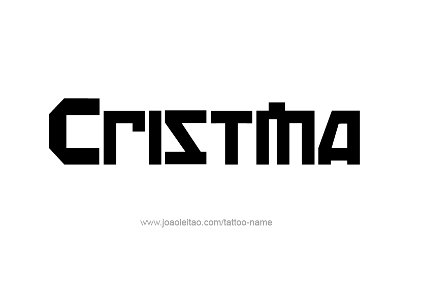 Tattoo Design Name Cristina   