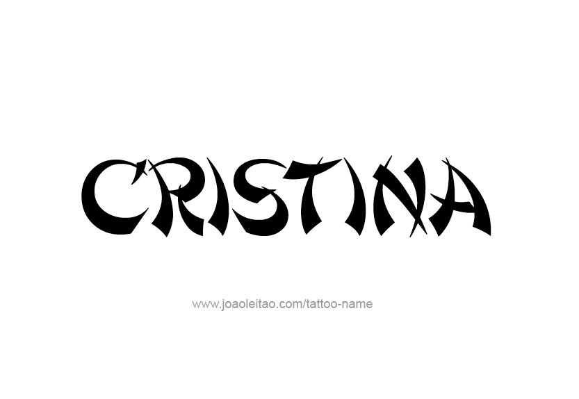 Tattoo Design Name Cristina   
