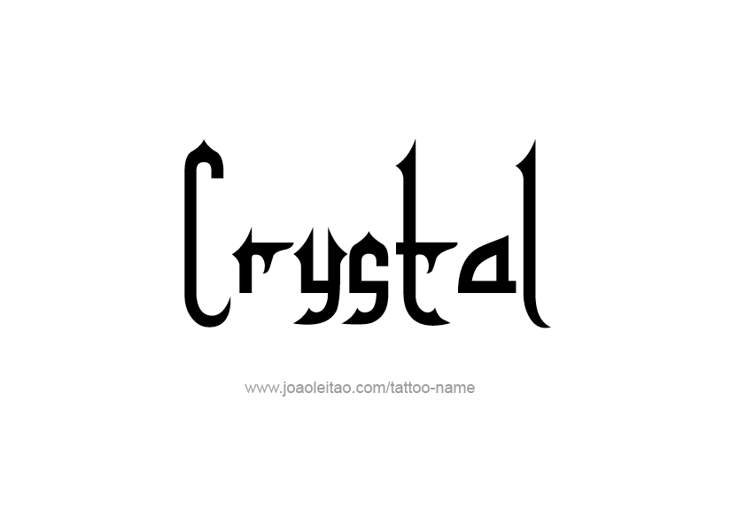 Tattoo Design Name Crystal   