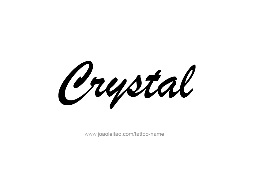 Tattoo Design Name Crystal   