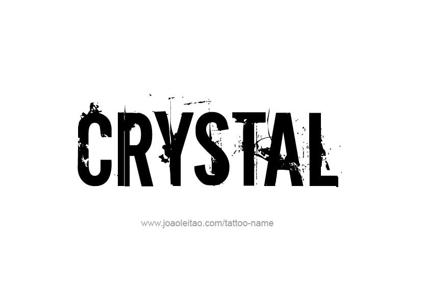 Dissenys de tatuatges de Crystal Name.
