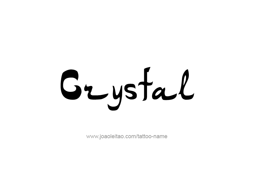 Tattoo Design Name Crystal   