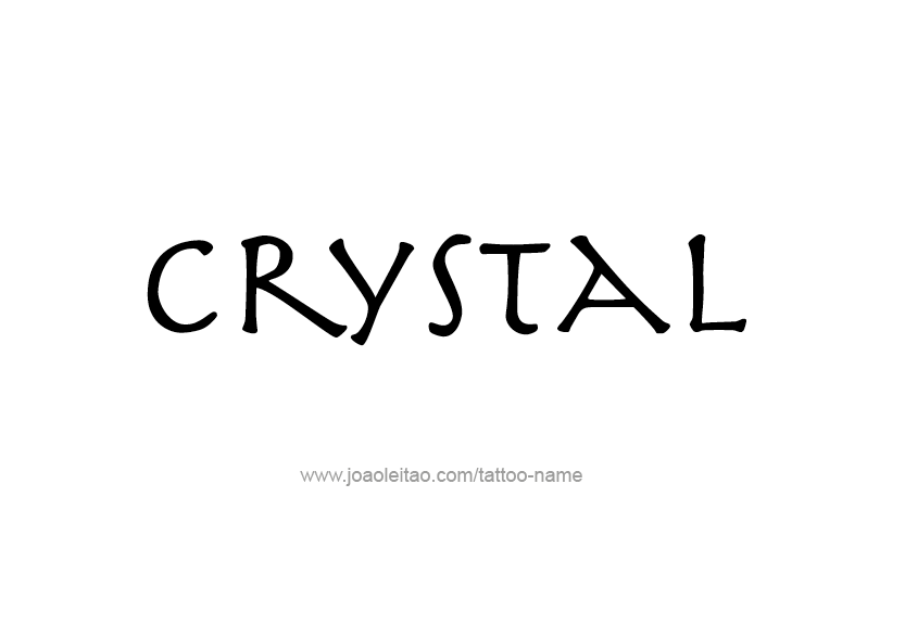 Tattoo Design Name Crystal   