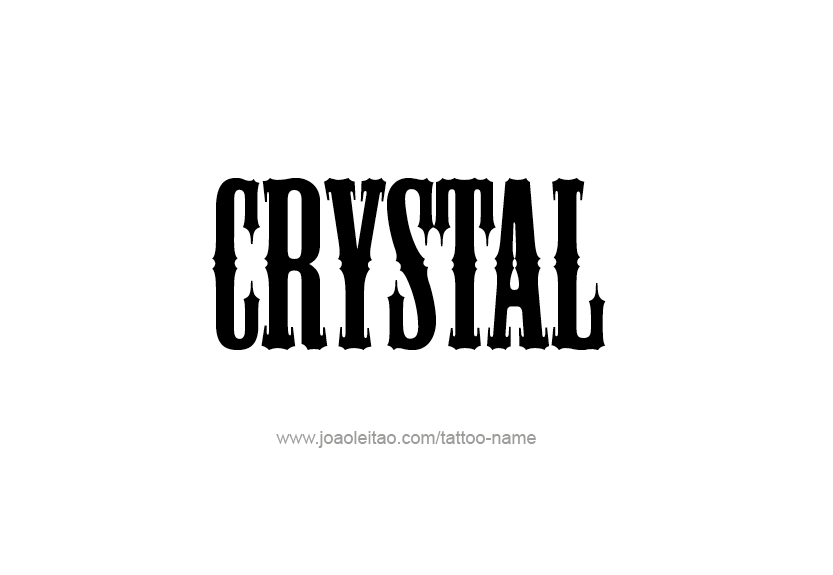 Tattoo Design Name Crystal   